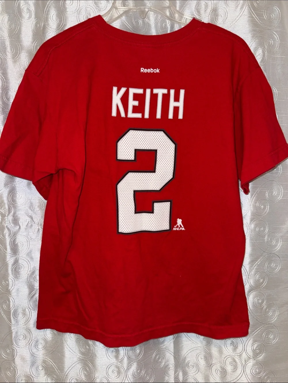 Reebok NHL Chicago Blackhawks Duncan Keith #2 Jersey Tee Women’s Size XL 🔥 G16